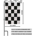 thumbnail image 2 of Checkered Garden Flag 12.5x18 Inch Vertical Double Sided Black and White Buffalo Check Plaid Yard Garden House Flag for Outdoor Indoor Decoration, 2 of 6