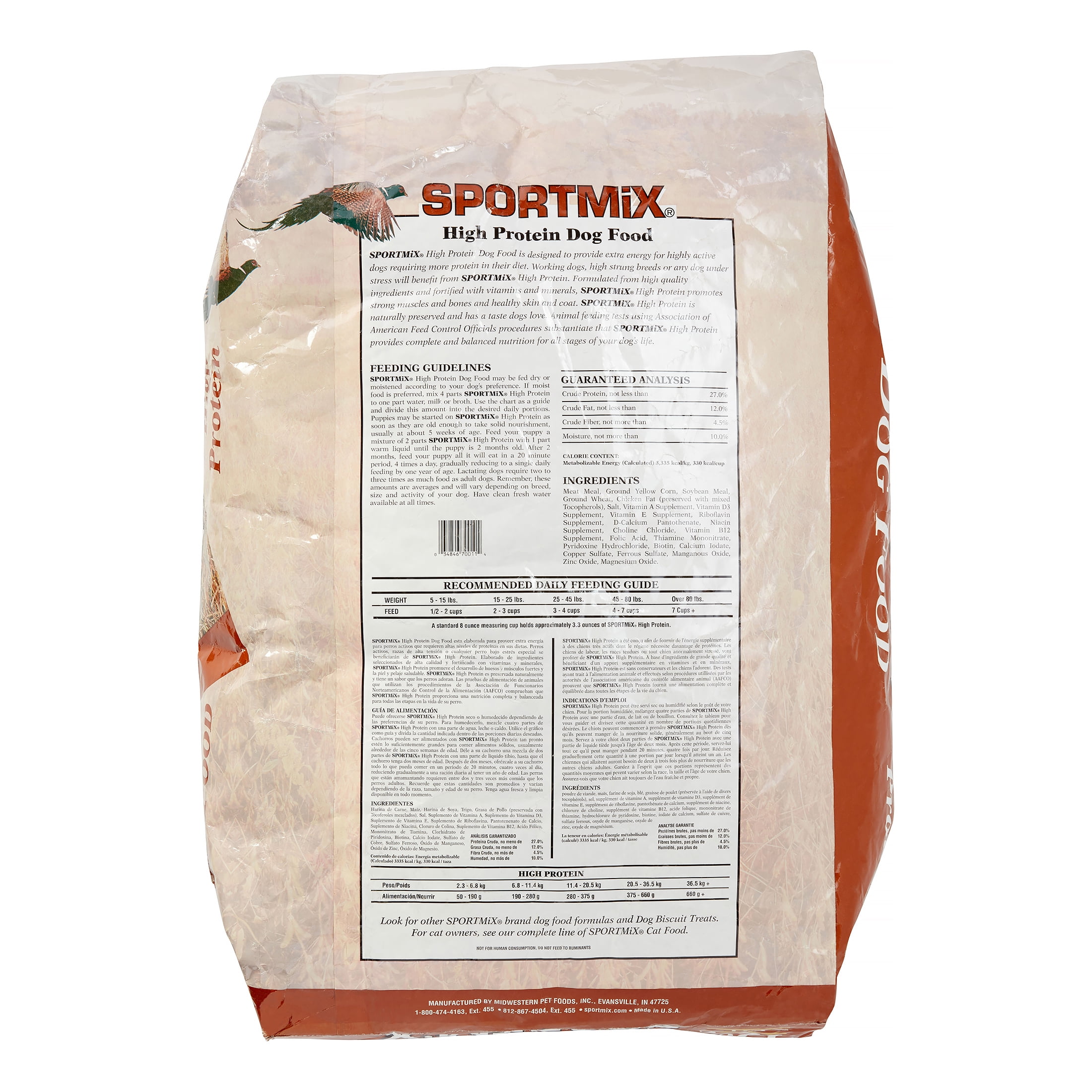 SportMix Original High Protein Dry Dog Food 50 Lb Walmart