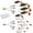 13pcs, variant on Alabama Umbrella Rigs Fishing Rigs Lure for Fishing Bass Bait Lure 8in 1/2OZ Fishing Bait Rigs