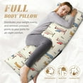 thumbnail image 7 of Rateoe Long Body Pillow Cover, 20x54 Inches Body Pillow Cases, Soft Brushed Microfiber Zipper Design, Striped Vintage Planes -Pillows Not Included, 7 of 7