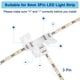 thumbnail image 4 of Uxcell Paquete de 10 Conectores en T de 3 Pines de 8 mm para Luces LED de Tira 5050 2835 Iluminación DIY [Blanco], 4 of 6