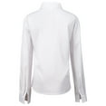 thumbnail image 3 of JGGSPWM Womens Solid Ruffle Button Down Vintage Dressy Shirts Court Style Blouse Cozy Tops Winter Pullover Long Sleeve Lapel Stand Collar Outwear White S, 3 of 7