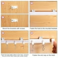 thumbnail image 6 of Curtain Track System U-Shape Flexible Curtain Rail With Rollers & Brackets For Custom Installation Bendable Smooth Gliding Durable Construction(White-28X22Cm), 6 of 8