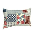 thumbnail image 2 of Bingfone Patchwork In Country Style Standard Size Pillowcase, Long Staple Pure Cotton Envelope Closure Pillow Cover,14"X20", 2 of 9