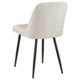 thumbnail image 2 of Bouclair Oatmeal Fabric and Metal Dining Chair, 2 of 5