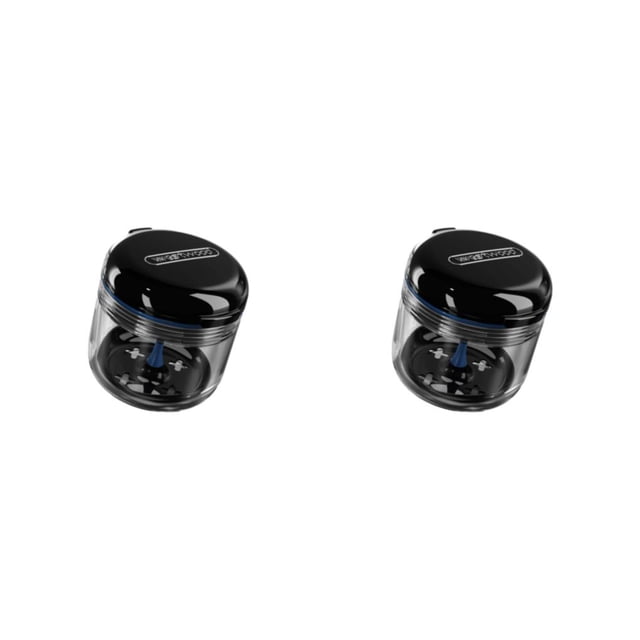 Caja para dentaduras postizas Seitruly Con separación en seco y cepillo de ABS color negro ártico 2Conjunto