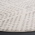thumbnail image 3 of SAFAVIEH Revive Russell Geometric Polyester Area Rug, Ivory/Gray, 6'7" x 6'7" Round, 3 of 7