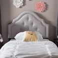 thumbnail image 5 of Bowery Hill Modern Upholstered Twin Headboard in Grayish Beige, 5 of 5