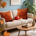 thumbnail image 4 of NWOKYZGH Halloween Plush Pillow Covers 17x17 Set of 2 Maple Leaves Embroidery Throw Pillow Covers Farmhouse Thanksgiving Home Decor Cushion Covers for Couch Sofa Bed, 4 of 5
