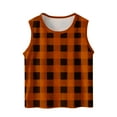 thumbnail image 2 of Hpgjzj Girls Tank Tops Camis Boys Plaid Print Tagless Cotton Tanks Sleeveless Tees 2025, 2 of 6