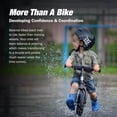 thumbnail image 2 of 12” Sport Bike - No Pedal Balance Bicycle for Kids 1 to 4 Years - Includes Safety Pad, Padded Seat, Mini Grips & Flat-Free Tires - Tool-Free Assembly & Adjustments, 2 of 6