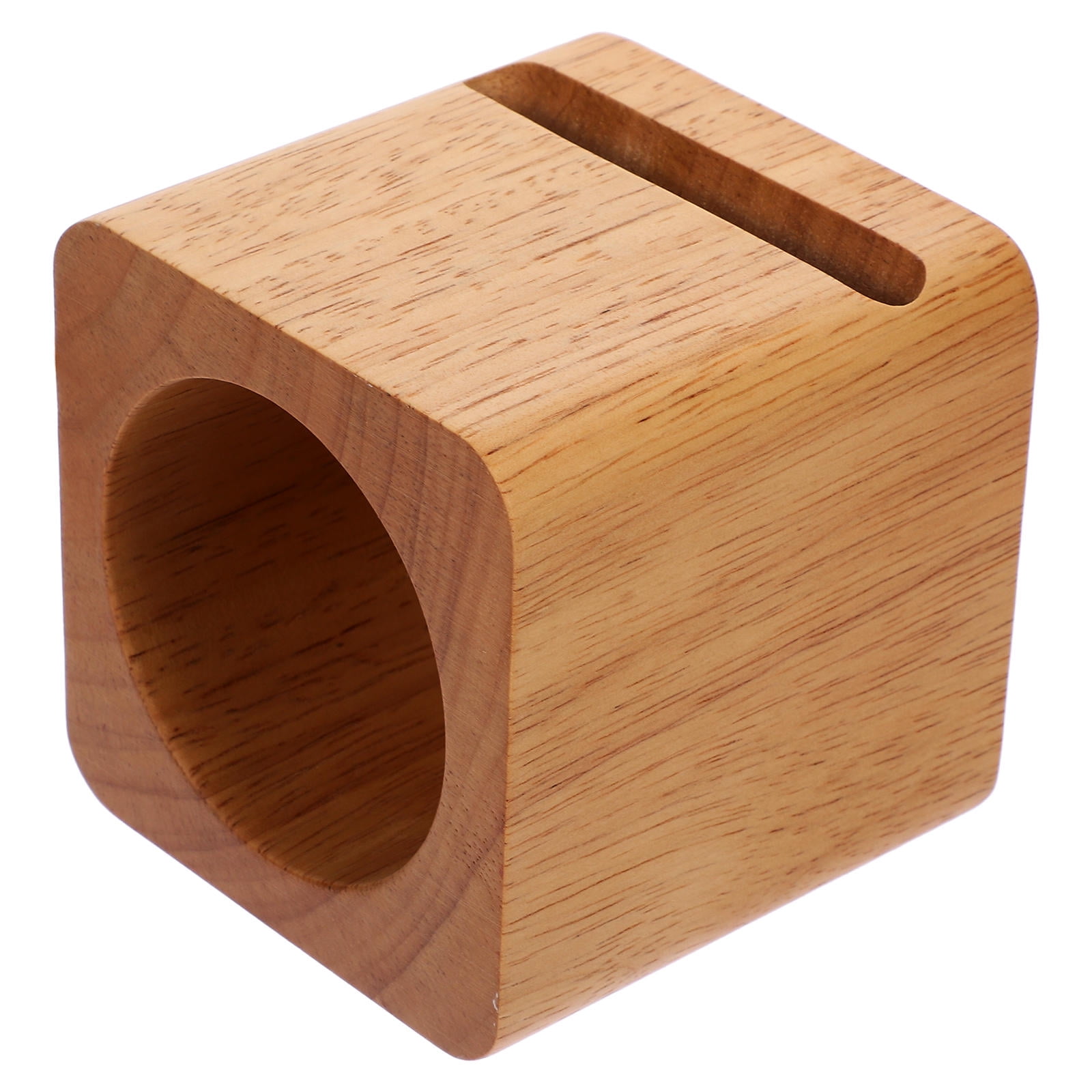 LEORX Brown Plastic Phone Stand with Passive Sound Amplification for Indoor and Outdoor Use 6.5 x 6.5 x 6.5 inches