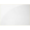 thumbnail image 2 of Bookshelf 5 Tier 60”h Modern | Glossy White Laminate Clear Tempered Glass | White MDF, 2 of 6