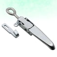 thumbnail image 2 of MasteelfCA Heavy Trailer Buckle Barrel Hasp Beam Clamp Agrafe Anchor Ear Hasp Multi-use Lock Catch (Silver), 2 of 7