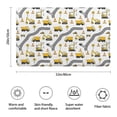 thumbnail image 3 of Cartoon Construction Vehicles Roads White Pattern Bathroom Rugs Mat,Non Slip Microfiber Bathroom Rug,Rubber Backing,Soft Bathroom Mats for Bathroom Floor,Tub and Shower,20x32in(50x80cm), 3 of 5