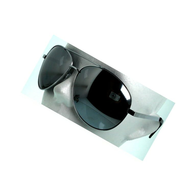 Skylark XL Extra Large Pilot Aviator Sunglasses Big Oversized 62mm Wide Frame, Silver Mirror, adult Unisex, Size: One Size