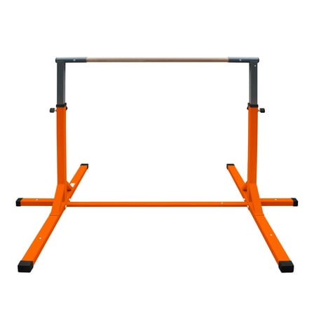 Gymnastics Bar for Kids, Adjustable Height Gym Bar, Junior Training Kip Bar for Home, Built for kids 3  Years Yellow