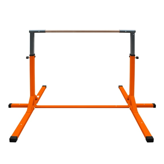 Gymnastics Bar for Kids, Adjustable Height Gym Bar, Junior Training Kip Bar for Home, Built for kids 3  Years Yellow