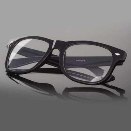 - Fashion Retro Vintage Unisex Mens Womens Clear Lens Nerd Geek Glasses Eyewear