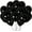 Black, variant on Pearl Silver Balloons - 12 Inch Latex Balloons - 100 Pack