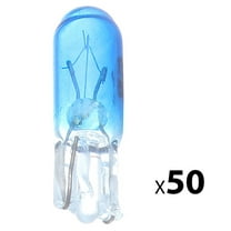 SCITOO 50x 17, 18, 27, 37, 58, 70, 73, 74, 79, 85, 86, 206, 207, 286, 306, 307, 308, 406, 407 2721 Instrument Cluster Dash Panel Lights T5 Blue Halogen Lights Bulbs