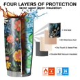 thumbnail image 7 of 20 Oz Pioneer Flower Coffee Tumbler Double Wall Insulated Stainless Steel Water Bottle | Metal Reusable Thermoses Flask with Cup Cap | Leak & Sweat Proof with Anti-Dust Lid, 7 of 7
