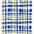 thumbnail image 3 of Yellow and Blue Duvet Cover Set, Retro Scottish Checkered Tartan with Color Stripes Lines Pattern, Decorative 2 Piece Bedding Set with 1 Pillow Shams, Twin Size, Pale Violet Blue, by Ambesonne, 3 of 3