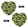 thumbnail image 2 of Goofa Fresh Avocado Pattern Pocket Mirror, Portable Makeup Mirror,Travel Makeup Mirror,Dual-Sided Compact Mirror,Gift Makeup Mirror-Heart Shape, 2 of 9
