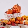 thumbnail image 5 of Ltdhehe Pattern 7 Faux Pumpkins White Halloween Fall Decoration Garden, 5 of 5