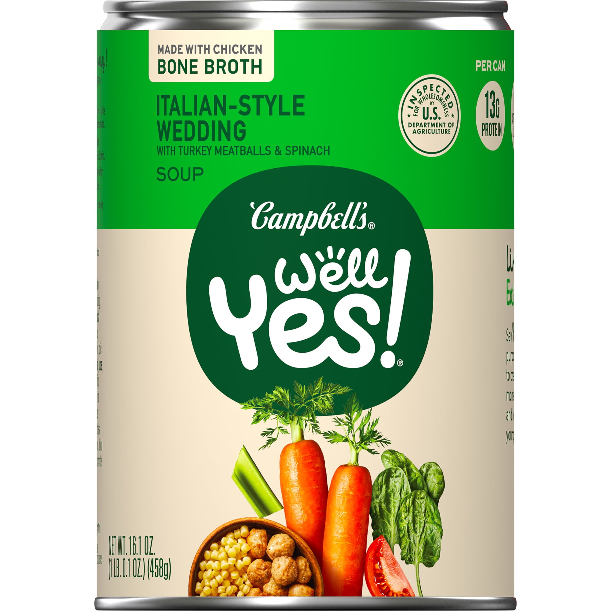 Campbell's Well Yes! Italian Wedding Soup, 16.1 oz Can