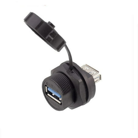 

Usb 3.0 Female Socket Plug Panel Mount Adapter Directly Waterproof Connector