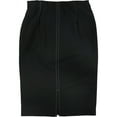 thumbnail image 2 of Alfani Womens Contrast Stitch Midi Skirt, Black, 0, 2 of 2