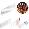 thumbnail image 2 of Bangcool Ensemble de Brochettes de Barbecue Manche Long Acier Inoxydable Brochette Réutilisable Bâton de BBQ, 2 of 10