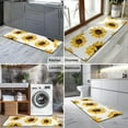 thumbnail image 2 of White Big Sunflower Pattern Kitchen Rug Mat,Kitchen Runner Rugs Non Skid Washable,Decorative Kitchen Floor Mats for Kitchen,Sink,Laundry,17"X47", 2 of 5