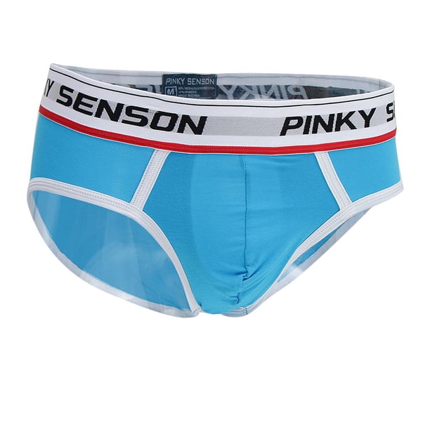 Calzoncillos tipo bóxer de modal cosidos para hombre, ropa interior suave y elástica Azul