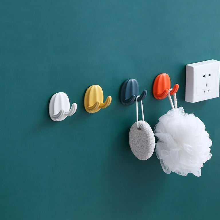 koaiezne Cute Holder Strong Holder Wall Mount Hook Seamless Sticker Home  Kitchen Bathroom Hook Up Large S Hooks for Hanging Outdoor Mini Suction  Cups
