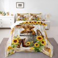 thumbnail image 2 of Erosebridal Highland Cow Comforter Set King Size Highland Cattle Comforter Teens Animal Bedding Set Western Decor Duvet Set Room Decor Light Grey Quilt Set, 2 of 7