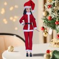 thumbnail image 4 of Conjunto De Ropa Para Muñecas Santa Elf Conjunto de disfraz de elfo navideño, pantalones, sombrero, regalo de Feliz Navidad (SD19), 4 of 7