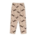 thumbnail image 5 of Naloa Leopard Print Print Women’s Ultra-Soft Comfy Pajama Lounge Pants with Pockets & Drawstring, 5 of 8