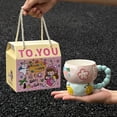 thumbnail image 5 of Taza de café de estilo coreano, taza de té, taza creativa, tazas de leche de cerámica, tazas de café de porcelana, tazas de cerámica al por mayor, regalo de cumpleaños, 5 of 5