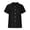 #020-Black, variant on Ichuanyi Womens Cotton Button Down Shirt Casual Short Sleeve Loose Fit Collared Linen Work Blouse Tops with Pocket,Button On Shirt