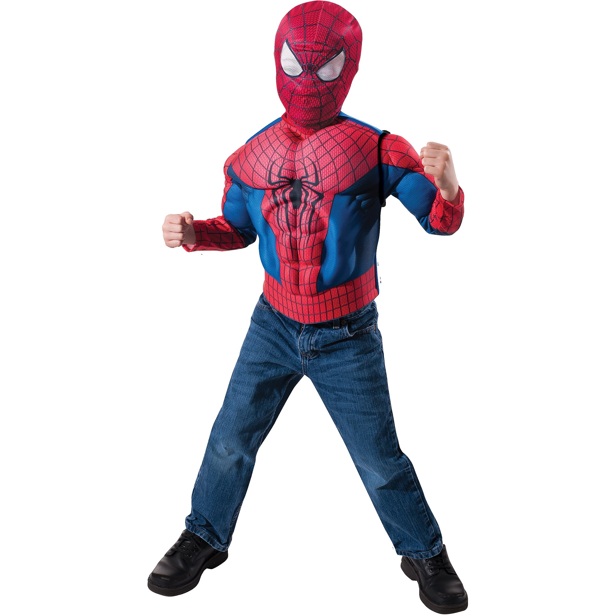 Spider Man Boy's Halloween Fancy-Dress Costume for Child, S (4-6 ...