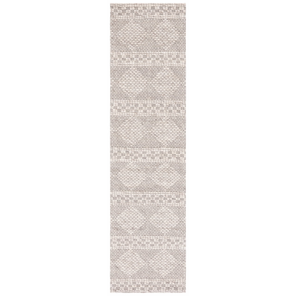 SAFAVIEH Marbella Matilda Diamond Area Rug, Beige/Grey, 7' x 7' Round