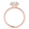 thumbnail image 4 of 2.50 Ct Solitaire Round Diamond Engagement Rings for Women Solid 18K Rose Gold Size 4.5, 4 of 5