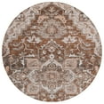 thumbnail image 2 of Addison Rugs Chantille Indoor/Outdoor Traditional Oriental Terracotta Washable Round Rug, 8' x 8', 2 of 6