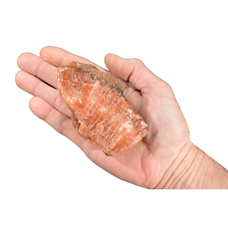 Kidz Rocks Red White Calcite 4" 13-16 oz Raw Chakra Healing Stone Rock Mineral