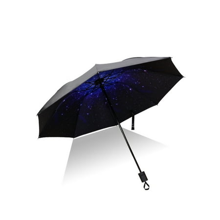 Womens Sun Rain Folding Umbrella Windproof Waterproof Sun UV Protection