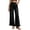 Black#004, variant on Womens Casual Lace Trim Loose Straight Leg Jeans High Waisted Denim Pants Wide Leg Full Length Everyday Style, Light Blue-XL