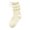 White, variant on Purcolt Girls Mesh Bowknot Knee Hight Stocking Stretchy Comfort Long Tube Socks Lightweight Braethable Ruffled Cuff Princess Dress Stockings for 3-10Years