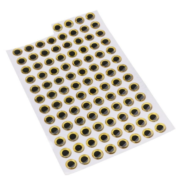 100 Uds Ojos de señuelo holográfico shamjiam para atar moscas 10 mm